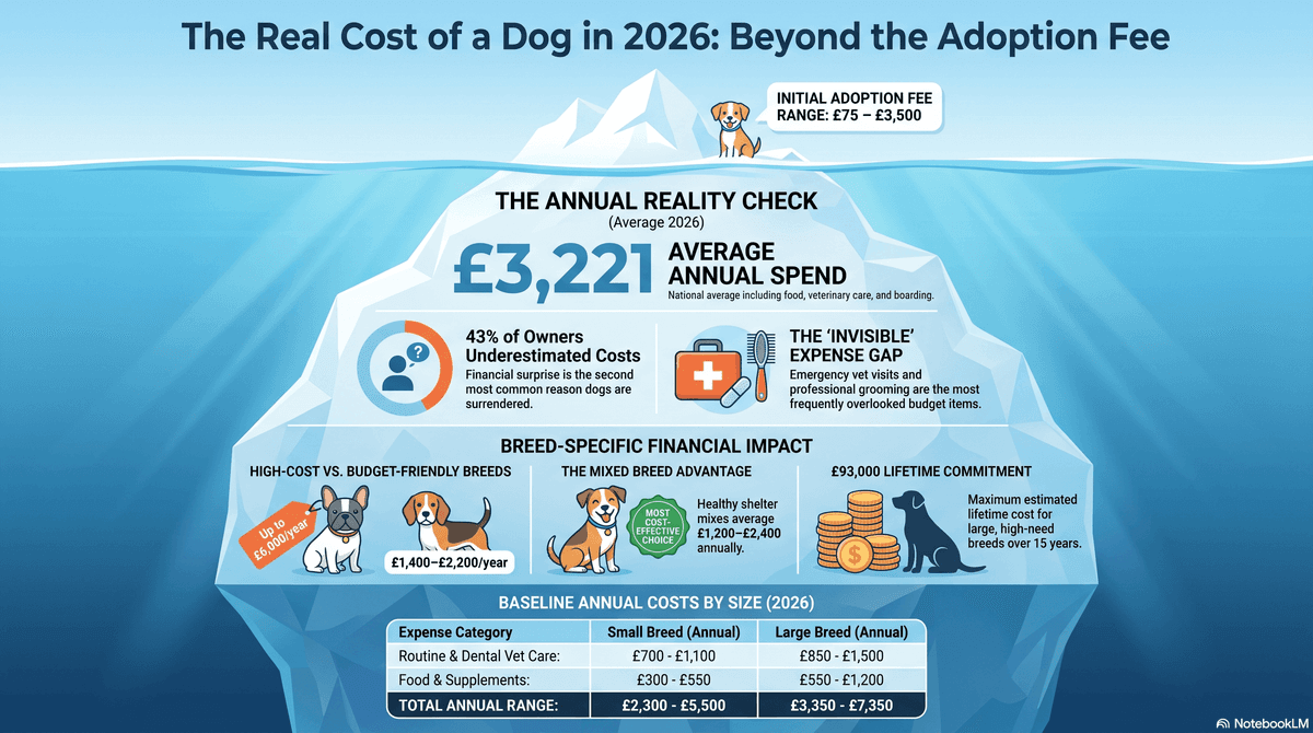 How Much Does a Dog Actually Cost in 2026? The Full Breakdown by Breed